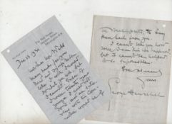 Autographs ? Sir George Henschel series of 12 autograph letters signed discussing various musical