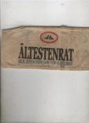 WWII ? the Holocaust ? the Altestenrat armband with the legend ?Altestenrat der Judischen Ghetto-