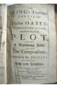 Charles II ? Titus Oates ? Popish Plot bound volume of approx 18 contemporaneous printed