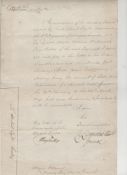 Miscellaneous good group of approx 30 manuscript letters/documents^ mostly 18th/10th c^ including a