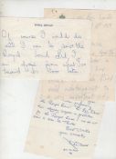 Autographs ? Literature/theatre ? Liverpool collection of letters written in support of the fight