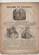 Political satire 19th c three editions of Figaro in London^ a political satire newspaper for March