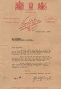 India ? ALS of Vandyk to the Maharajahs of India ? fine typed letter dated 1926 from the Royal