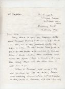Autograph ? Literature ? Sir Vidiadhar Naipaul autograph letter signed dated January  1973^ an