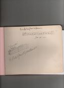 Autographs ? Music fine autograph book with many entries including: Vaughan Williams^ autograph