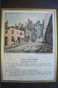 Ephemera ? the Cato Street Conspiracy hand coloured print dated 1820 showing a view of Cato Street