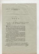 Abdication of Edward VIII ? printed Parliamentary Bill to ?Give effect to His Majesty?s declaration