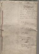 Hampshire ? Portsea document dated 1831 being the abstract of title to the Bricklayers Arms public