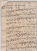 Charles II ms copy of the speech given by the Speaker of the House of Commons on July 8th 1661 on