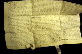 Elizabeth I ? attractive indenture from the Reign of Elizabeth I dated 1575 being a bargain and