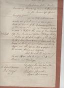 The American War of 1812 ? Military fine document signed by Arthur Brookes^ Colonel Commanding His