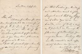Autograph ? Science ? Robert Stephenson^ Civil Engineer and Railway Pioneer fine autograph letter