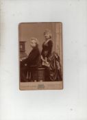 Autograph ? Music signed image ? Edvard Grieg cabinet style photograph of Grieg and his wife Nina