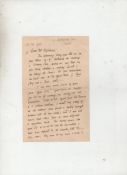 Autograph ? Literature ? Edmund Blunden^ poet fine autograph letter signed  dated February 24th