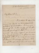 Siege of Gibraltar 1783 ? fine autograph letter signed by Thomas Townshend^ Home Secretary at the