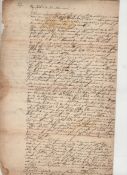 The Navy of Charles II ? fine autograph letter signed by Sir William Guernsey addressed to ?My Lord