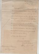 Autograph ? Military ? Lord Raglan^ Commander in Chief at the Crimea letter signed as Fitzroy