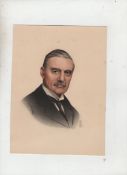 Ephemera ? original art ? Neville Chamberlain^ British Prime Minister portrait by A W Statters [see