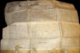 William and Mary ? indenture on two leaves of vellum dated1689^ being a lease of lands in the Manor