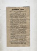 Ireland ? Sean O?Duffy scarce printed handbill being a reprint of a letter by Sean O?Duffy which