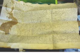 Banking 1677 indenture on a single leaf of vellum dated 1677 being an assignment of customs dues