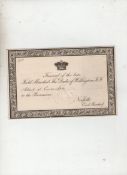 An original invitation to the funeral of the Duke of Wellington ? an original invitation ticket to