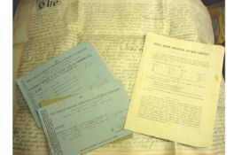 Railways miscellaneous group of documents relating to railways^ 19th c^ including a group of