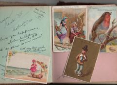 Ephemera ? Autograph book with a number of entries^ original sketches etc