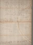 Payment to the famous 17th musician Thomas Blagrave ? [Charles II] Autograph ? the Marquis of Danby