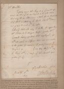 English Civil War ? Sir Edward Nicholas ? Royalist Commander autograph letter signed by Nicholas