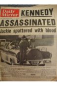 Kennedy Assassination an original edition of the Daily Mirror for November 23rd 1963 carrying the