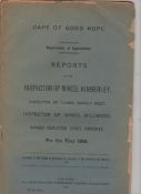 South Africa - The Kimberley Diamond Mines printed report by the Inspector of Mines at Kimberley in