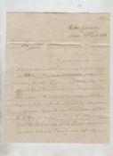 Canals ? Surrey good ms letter sent to Colonel Leveson Gower of Workingham^ Berks dated 1808