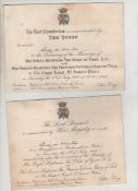 Ephemera ? Royalty ? The wedding of George V and Queen Mary ? original ticket for their wedding at