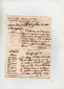 Cuba ? Cigar trade ms document dated 1852 being a licence to the American Theadore S Bosworth to
