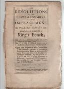 Charles II ? The Popish Plot ? the trial of Lord Chief Justice Scroggs The Resolutions of the House