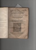 Elizabeth I ? the Throckmorton Plot - [John White ? artist and early American Colonist] An Answer