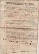 Slavery ? Chinese Slavery in Cuba An original renewal contract for a slave worker ensuring that the