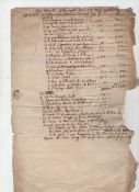 London ? Newington Green - manuscript list of the legacies of Samuel Wright of Newington Green^ who