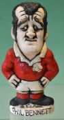 Original small Grogg Welsh rugby figure - "Phil Bennett"â€“ with No 10 shirt number, minor