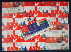 Collection of 2008 Wales v Scotland Signed Rugby Match Tickets â€“ to include 10 x played at