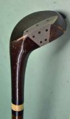 Rare Silver Dint style Sunday golf walking stick with one piece alloy face/sole plate held by 5
