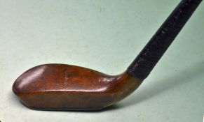 Robert Forgan St Andrews long nose late scare neck putter c.1910 c/w makers shaft stamp just below