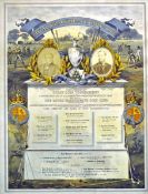 Rare 1857 Royal Black Heath Golf Club original colour lithograph â€“ to commemorate winning The