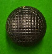 Rare Black Maponite moulded mesh pattern golf ball â€“appears unused hence (VG)