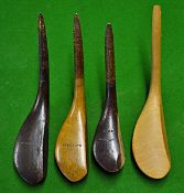 Interesting collection of various longnose club heads from 1880s onwards to incl 2x Simpson`s a dark