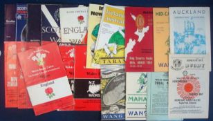 Mixed Selection of 1950s Onward International Rugby Match Programmes â€“ consisting of England,