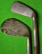 Tom Stewart pipe mark Fairlie`s patent anti-shank iron t/w James Gourlay of Carnoustie jumbo niblick