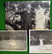 Helen Wills Collection of Tennis Related Photographs c. 1920/30sâ€“ to incl 2x action shots and