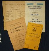 Selection of Various 1930s Rugby Match Programmes â€“ to consist of Reading v Welsh Internationals